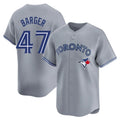 MATTH T.Blue Jays #47 Addison Barger Player Gray Replica Stitched Jerseys