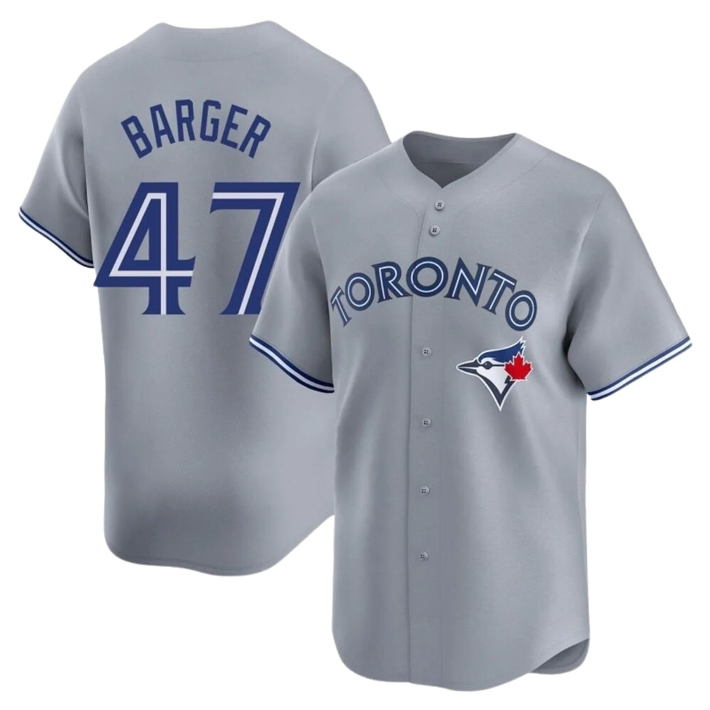 MATTH T.Blue Jays #47 Addison Barger Player Gray Replica Stitched Jerseys