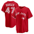 MATTH T.Blue Jays #47 Addison Barger Player Red Home Limited Game Stitched Jerseys