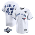 MATTH T.Blue Jays #47 Addison Barger Player White 2025 World Series Limited Stitched Jerseys