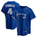 MATTH T.Blue Jays #4 George Springer Player Royal Game Stitched Jerseys