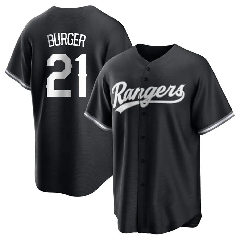 MATTH T.Rangers #21 Jake Burger Player Black Home Limited Stitched Jerseys