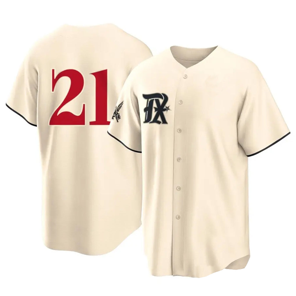 MATTH T.Rangers #21 Jake Burger Player Cream City Connect Limited Stitched Jerseys