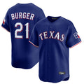 MATTH T.Rangers #21 Jake Burger Player Royal Home Limited Stitched Jerseys