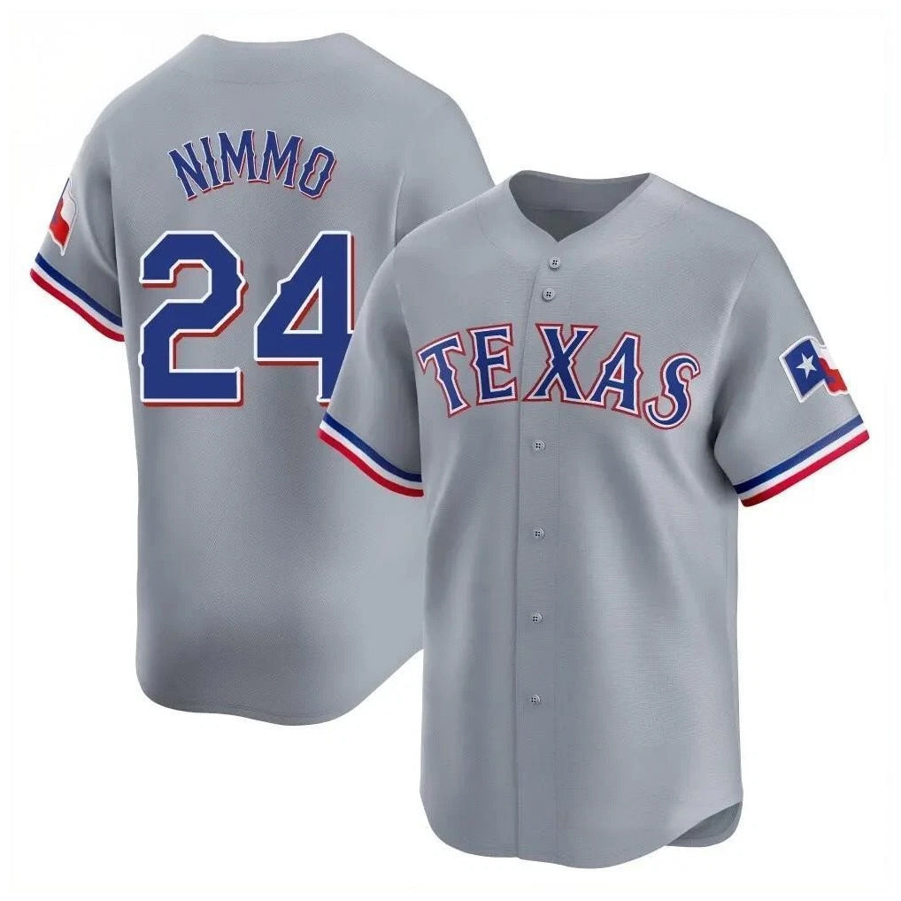 MATTH T.Rangers #24 Brandon Nimmo Player Gray Home Limited Stitched Jerseys