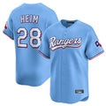 MATTH T.Rangers #28 Jonah Heim Player Light Blue Home Limited Stitched Jerseys