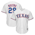 MATTH T.Rangers #29 Adrian Beltre Player White Majestic Home Cool Stitched Jerseys