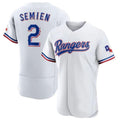 MATTH T.Rangers #2 Marcus Semien Player Gold Collection Limited White Elite Stitched Jerseys
