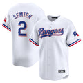 MATTH T.Rangers #2 Marcus Semien Player White Home Limited Stitched Jerseys