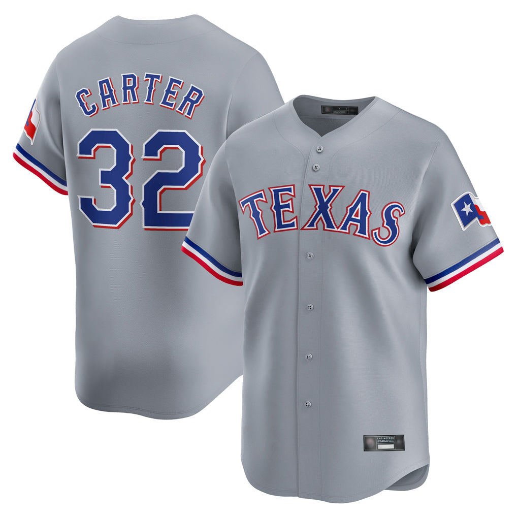 MATTH T.Rangers #32 Evan Carter Player Gray Home Limited Stitched Jerseys