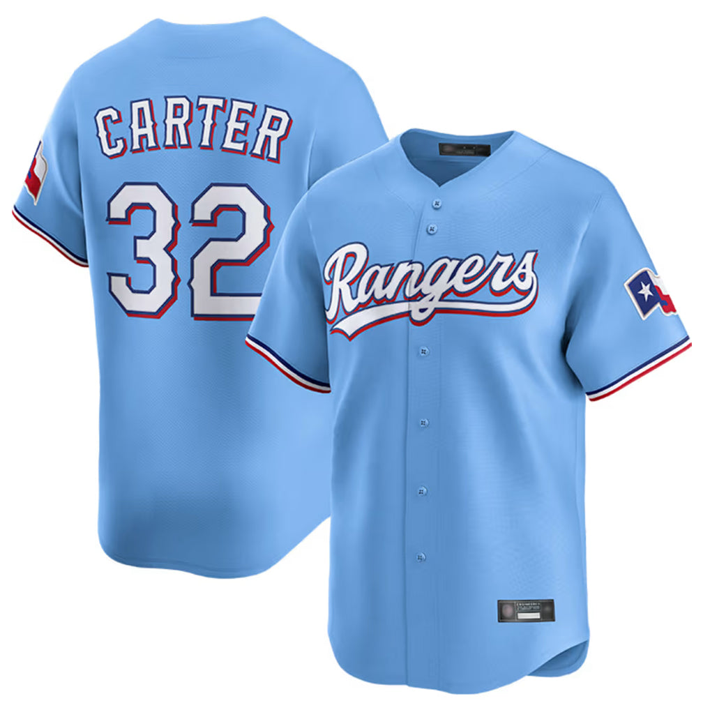MATTH T.Rangers #32 Evan Carter Player Light Blue Home Limited Stitched Jerseys