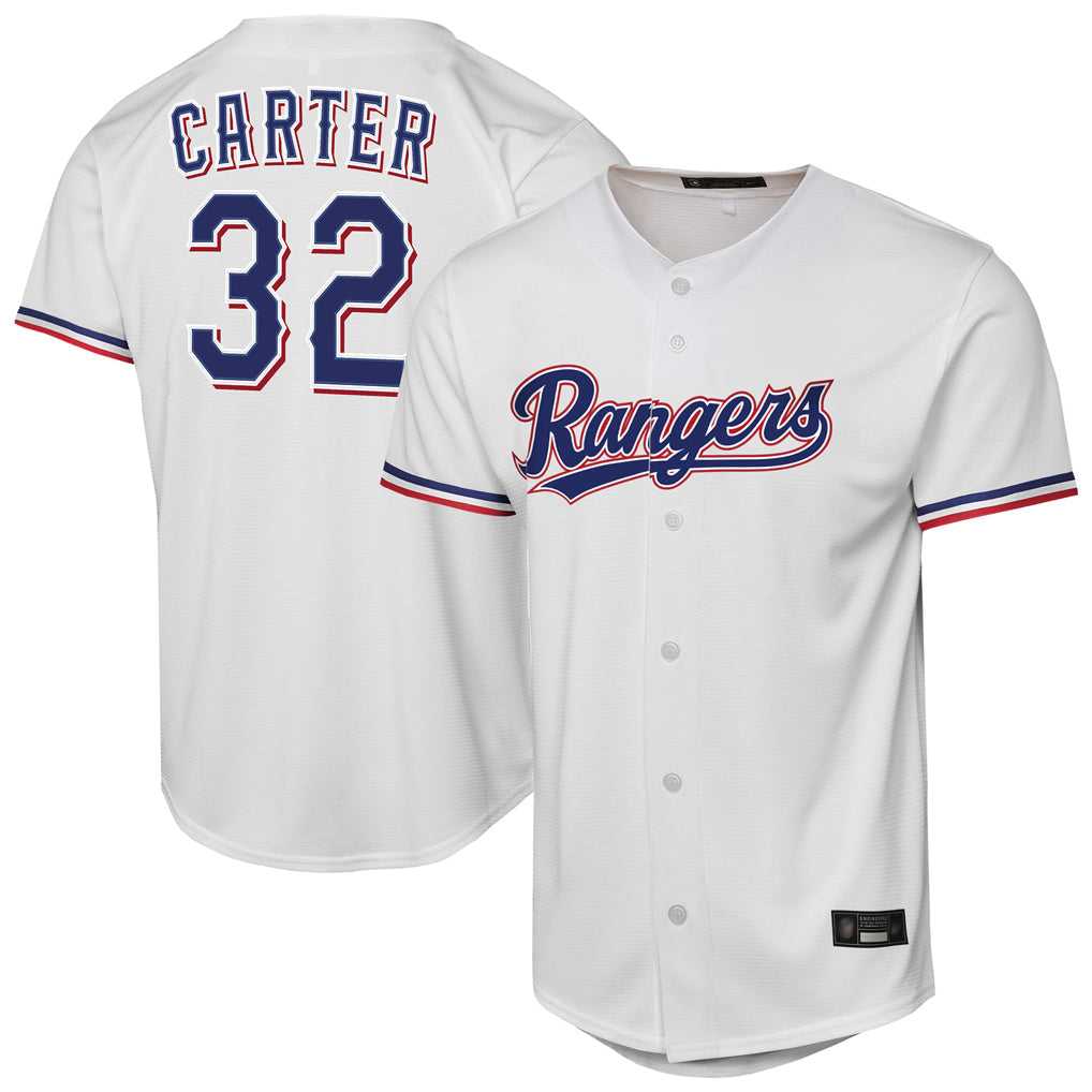 MATTH T.Rangers #32 Evan Carter Player White Home Replica Stitched Jerseys