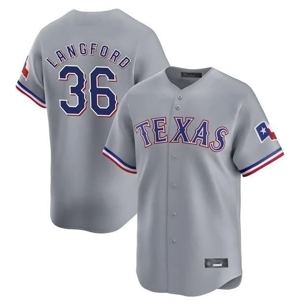 MATTH T.Rangers #36 Wyatt Langford Player Gray Home Limited Stitched Jerseys