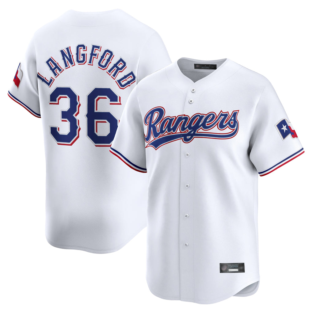 MATTH T.Rangers #36 Wyatt Langford Player White Home Limited Stitched Jerseys