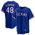 MATTH T.Rangers #48 Jacob deGrom Player Royal Home Game Stitched Jerseys