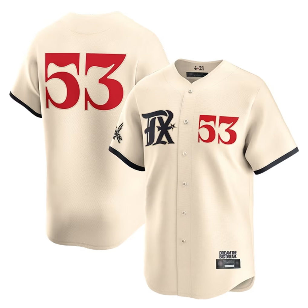 MATTH T.Rangers #53 Adolis Garcia Player Cream City Connect Limited Stitched Jerseys