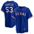 MATTH T.Rangers #53 Adolis Garcia Player Royal Home Limited Game Stitched Jerseys