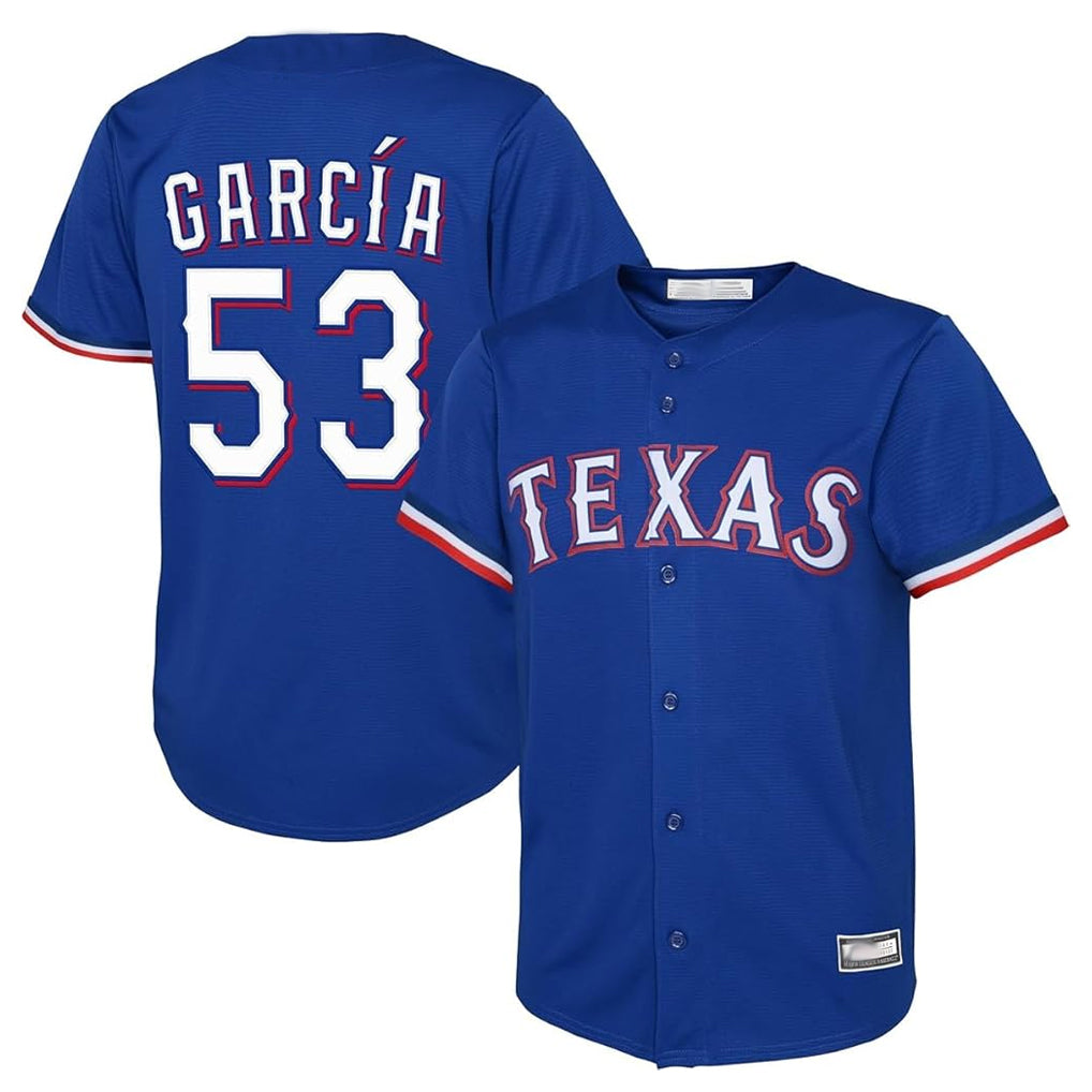 MATTH T.Rangers #53 Adolis Garcia Player Royal Home Limited Stitched Jerseys