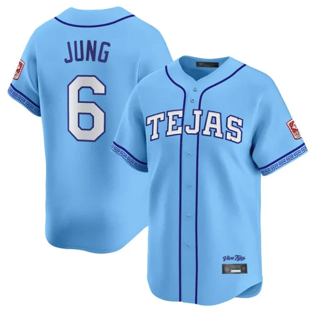 MATTH T.Rangers #6 Josh Jung Player Light Blue 2026 City Connect Limited Stitched Jerseys
