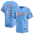 MATTH T.Rangers #6 Josh Jung Player Light Blue Limited Home Stitched Jerseys
