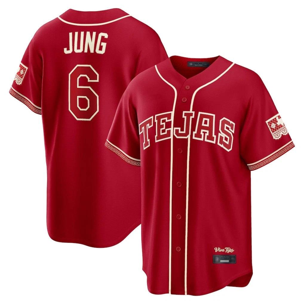 MATTH T.Rangers #6 Josh Jung Player Red 2026 City Connect Limited Stitched Jerseys