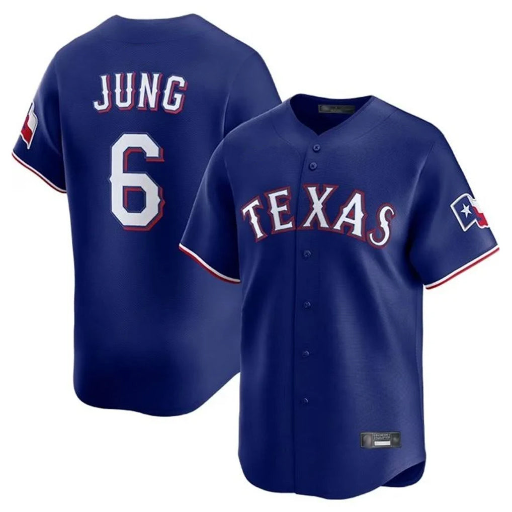 MATTH T.Rangers #6 Josh Jung Player Royal Home Limited Stitched Jerseys
