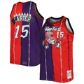 MATTH T.Raptors Mitchell & Ness Purple Red Big & Tall Hardwood Classics 1998-99 Split Swingman Jerseys