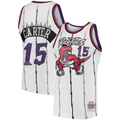 MATTH T.Raptors #15 Vince Carter Mitchell & Ness White 1998-99 Hardwood Classics Swingman Jerseys