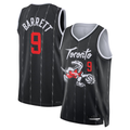MATTH T.Raptors #9 RJ Barrett Black 2025-26 Swingman Jerseys - City Edition