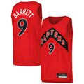 MATTH T.Raptors #9 RJ Barrett Red Swingman Player Jerseys - Icon Edition