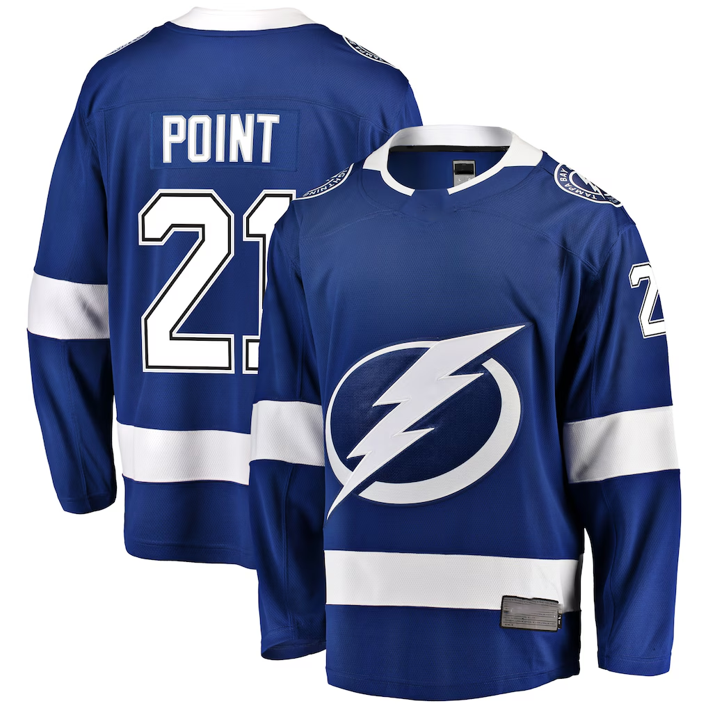 MATTH TB.Lightning #21 Brayden Point Blue Breakaway Jerseys