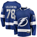 MATTH TB.Lightning #78 Emil Lilleberg Blue Home Premier Breakaway Player Jerseys