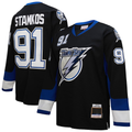 MATTH TB.Lightning #91 Steven Stamkos Mitchell & Ness Black 2008?09 Power Play Jerseys