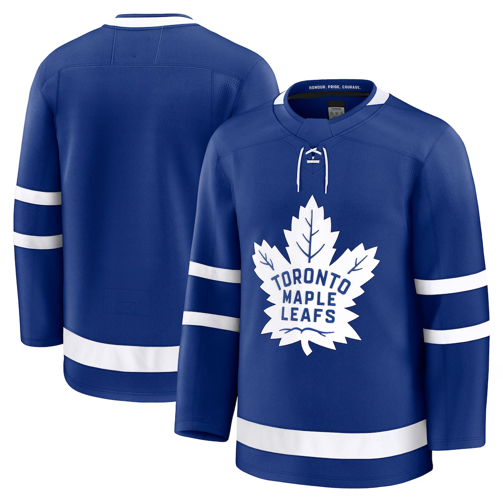 MATTH T.Maple Leafs Blue Home Premium Jerseys