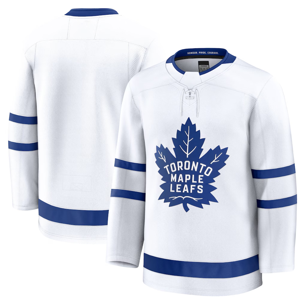 MATTH T.Maple Leafs White Away Premium Jerseys