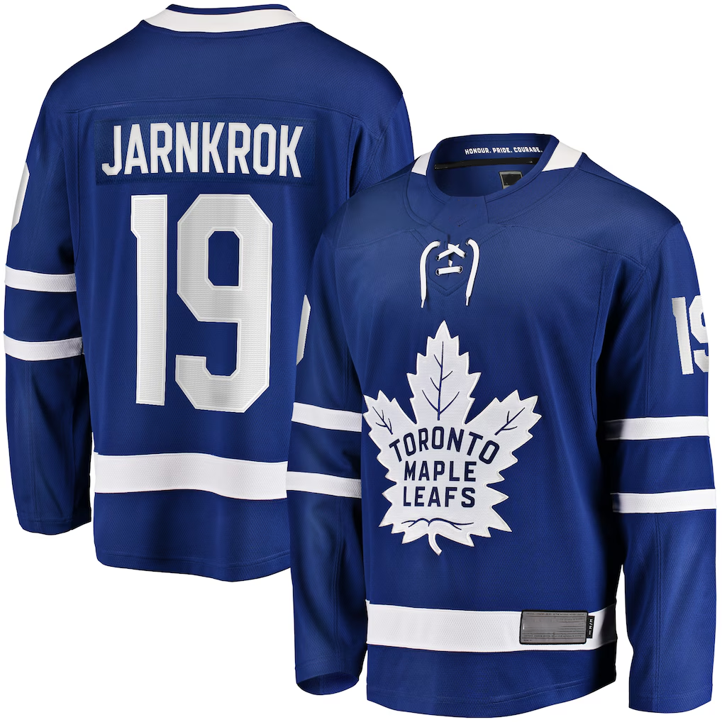 MATTH T.Maple Leafs #19 Calle Jarnkrok Blue Home Breakaway Player Jerseys