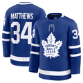 MATTH T.Maple Leafs #34 Auston Matthews Blue Home Premium Jerseys