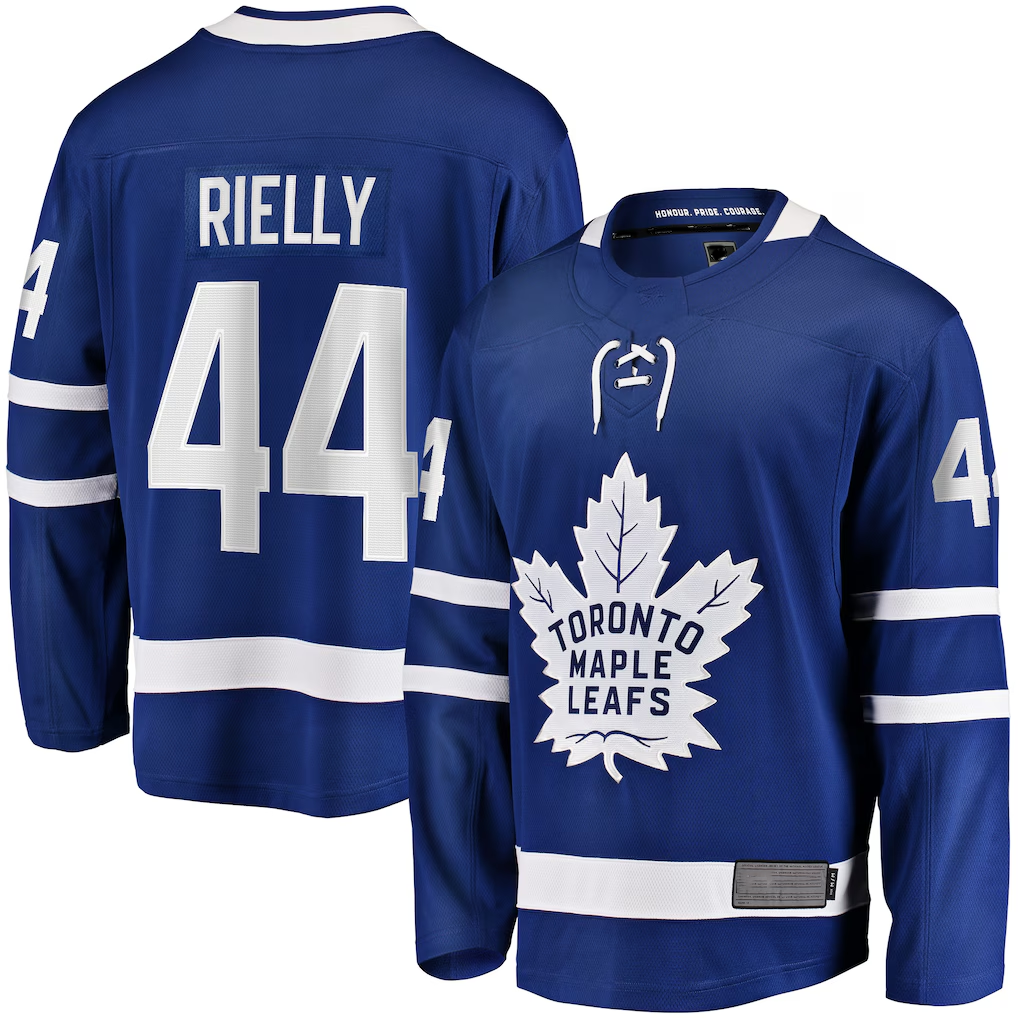 MATTH T.Maple Leafs #44 Morgan Rielly Blue Home Breakaway Player Jerseys