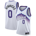 MATTH U.Jazz #0 Taylor Hendricks White Swingman Jerseys - Association Edition