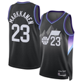 MATTH U.Jazz #23 Lauri Markkanen Black 2024-2025 Swingman Jerseys - Statement Edition