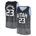 MATTH U.Jazz #23 Lauri Markkanen Fanatics Black 2025-2026 City Edition Fast Break Jerseys