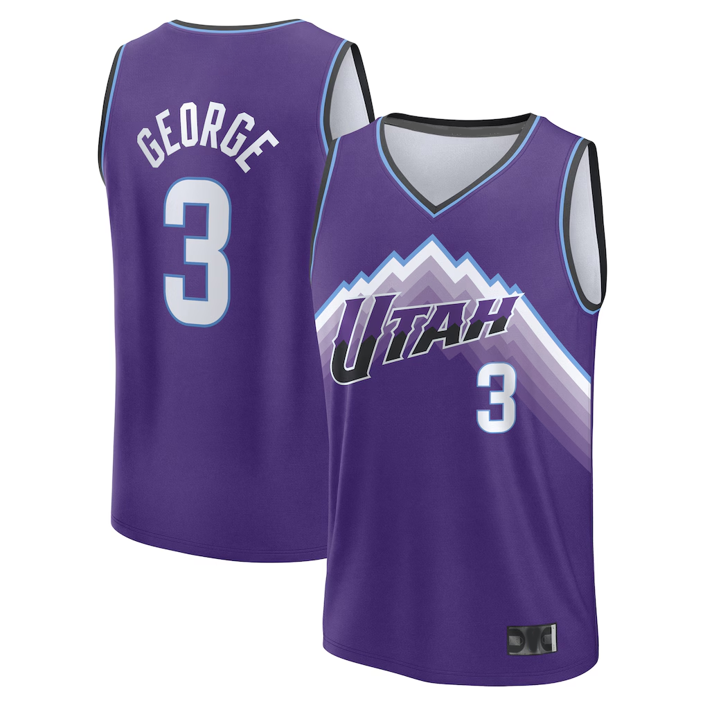 MATTH U.Jazz #3 Keyonte George Fanatics Purple Fast Break Jerseys - Icon Edition