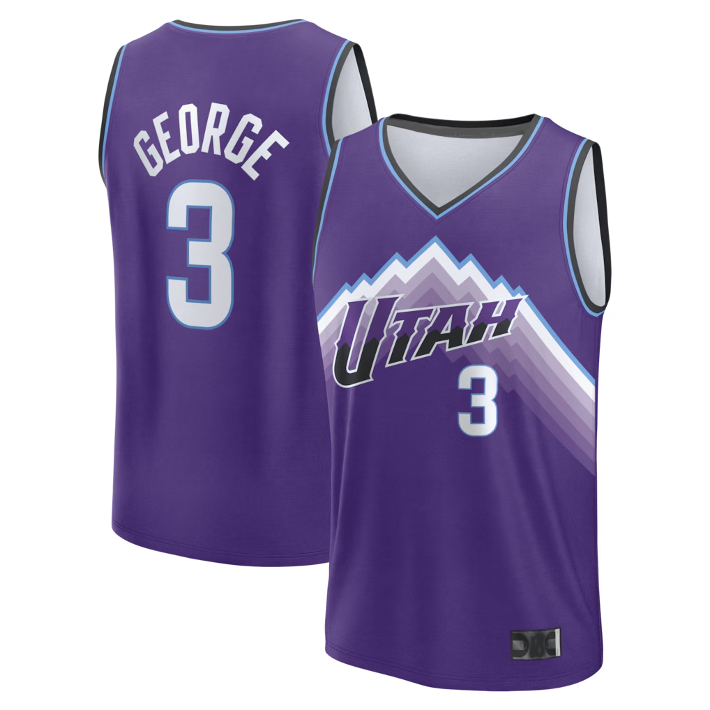 MATTH U.Jazz #3 Keyonte George Fanatics Purple Fast Break Replica Jerseys - Icon Edition