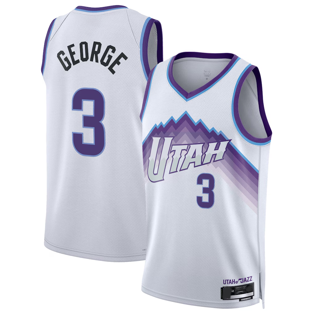 MATTH U.Jazz #3 Keyonte George White Swingman Jerseys - Association Edition