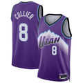 MATTH U.Jazz #8 Isaiah Collier Purple Swingman Jerseys - Icon Edition