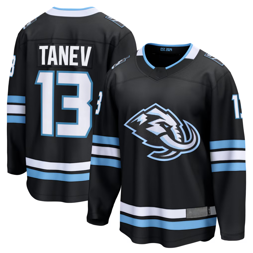 MATTH U.Mammoth #13 Brandon Tanev Black Home Breakaway Player Jerseys