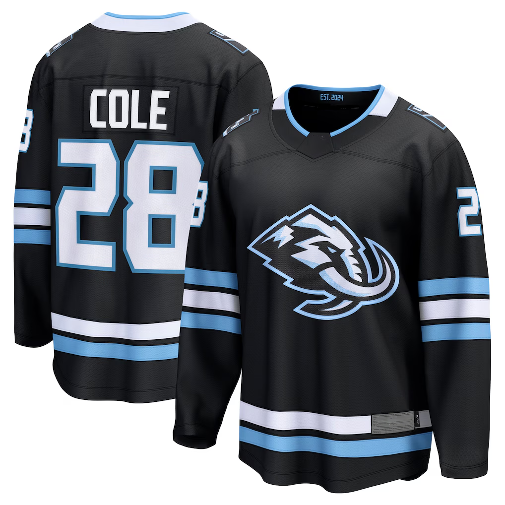 MATTH U.Mammoth #28 Ian Cole Black Home Breakaway Player Jerseys