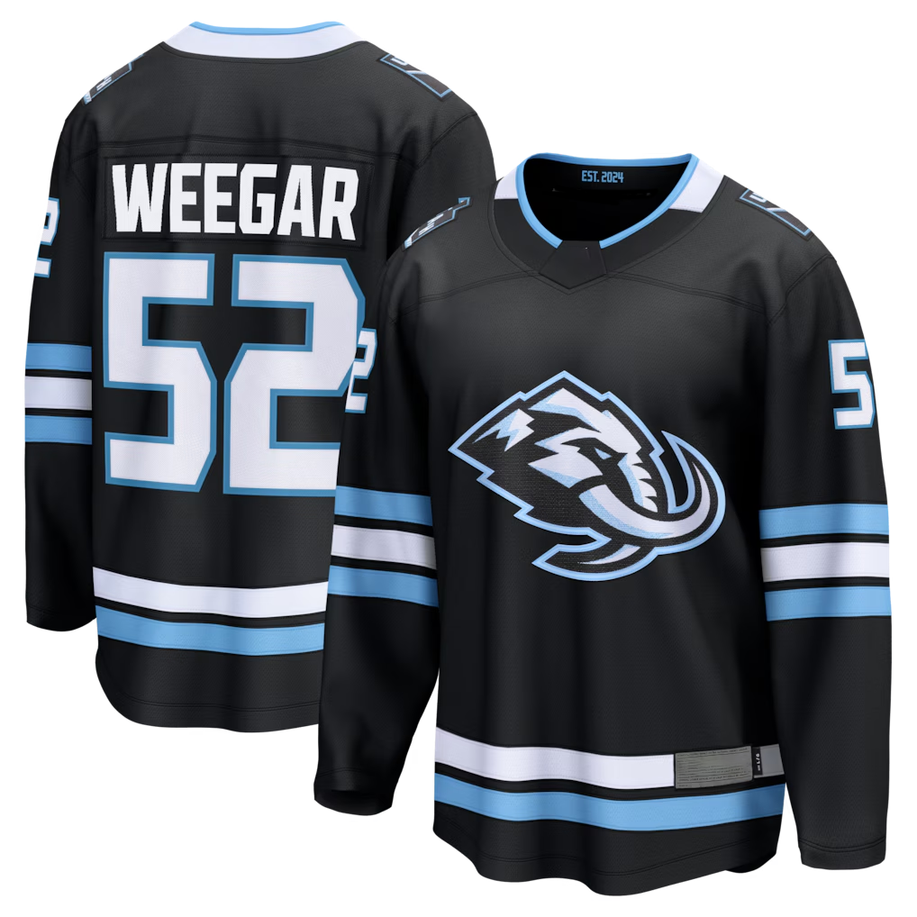 MATTH U.Mammoth #52 MacKenzie Weegar Black Home Breakaway Jerseys