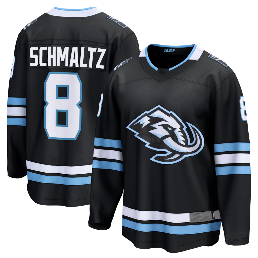 MATTH U.Mammoth #8 Nick Schmaltz Black Home Breakaway Player Jerseys