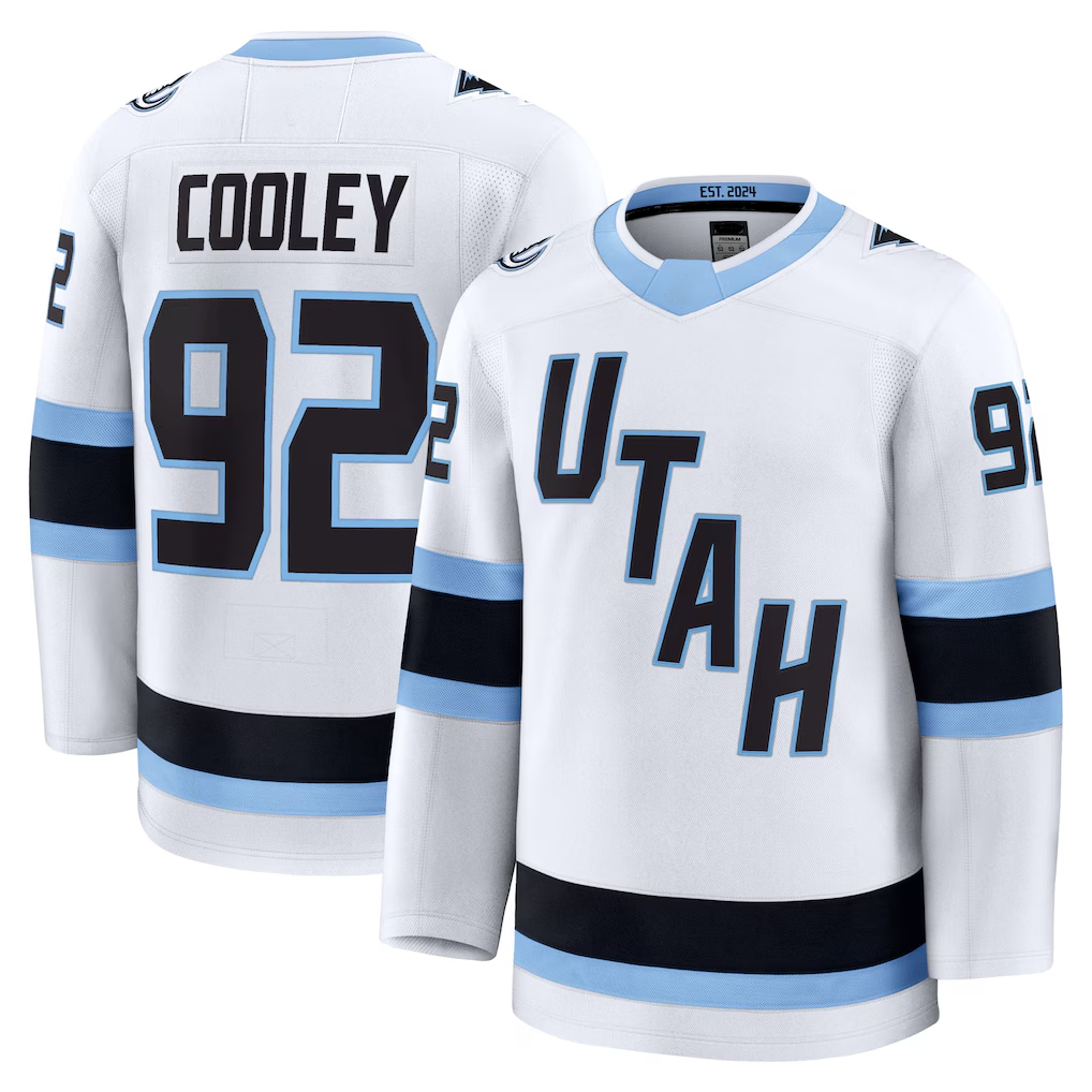 MATTH U.Mammoth #92 Logan Cooley White Away Premium Player Jerseys